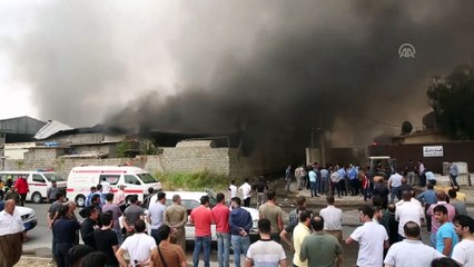 Irak'ın en büyük alışveriş merkezine ait depoda yangın - ERBİL