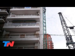 Peligro de derrumbe en un edificio de la avenida Libertador