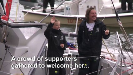 Greta Thunberg sails into the US to demand climate change action