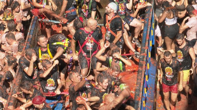 20.000 personas participan en La Tomatina de Buñol 2019