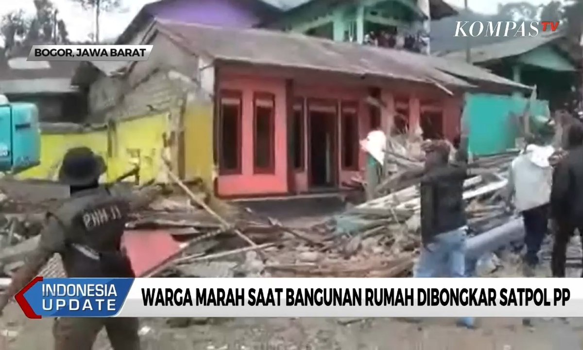 Warga Mengamuk 53 Bangunan Rumah Dibongkar Karena Tak Memiliki IMB