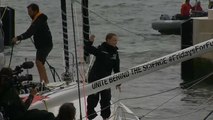 Watch: Greta Thunberg sails into New York for UN climate change summits
