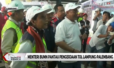 Menteri BUMN Pantau Pengerjaan Tol Lampung-Palembang
