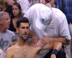 لقطة: بطولة أميركا المفتوحة: ديوكوفيتش يتخطى إصابته في الكتف ويتغلب على لونديرو