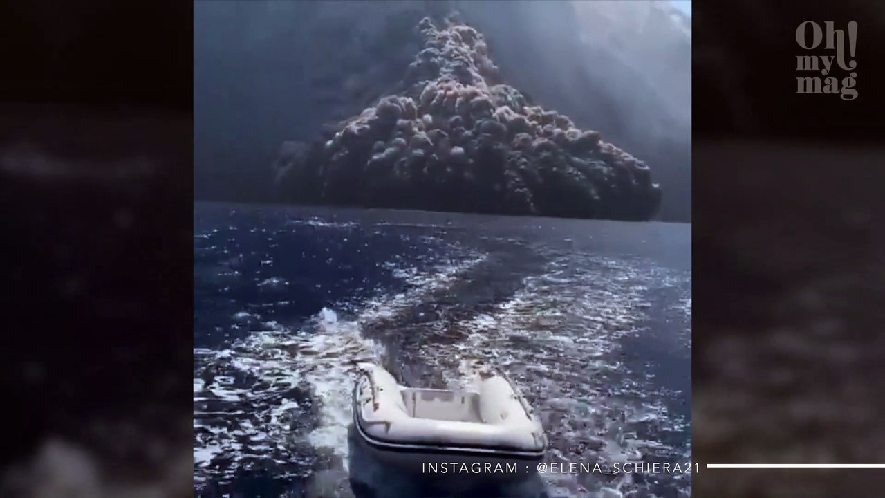 Stromboli: un barco escapa por los pelos de la erupción del volcán italiano (vídeo)