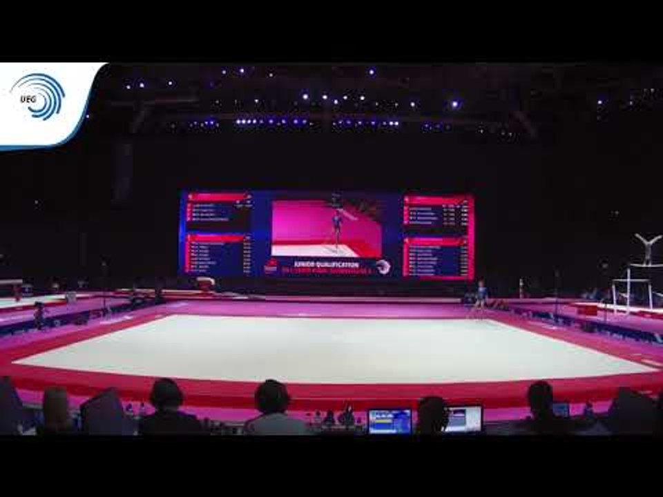 Asimina SEVASTOPOULOU (GRE) - 2018 Artistic Gymnastics Europeans, junior qualification floor