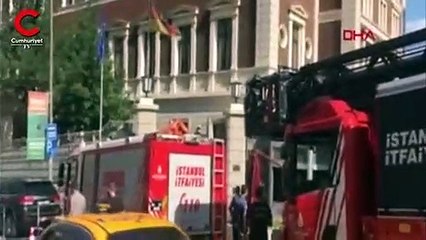 Almanya Başkonsolosluğu'nda yangın alarmı