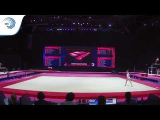 Hanna SZUJO (HUN) - 2018 Artistic Gymnastics Europeans, junior qualification floor