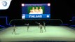 Finland - 2019 Rhythmic Gymnastics Europeans, junior groups 5 hoops qualification