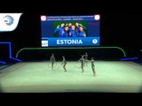 Estonia - 2019 Rhythmic Gymnastics Europeans, junior groups 5 hoops qualification