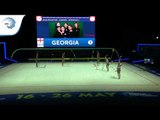 Georgia - 2019 Rhythmic Gymnastics Europeans, junior groups 5 ribbons qualification