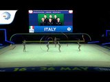 Italy - 2019 Rhythmic Gymnastics Europeans, junior groups 5 ribbons qualification
