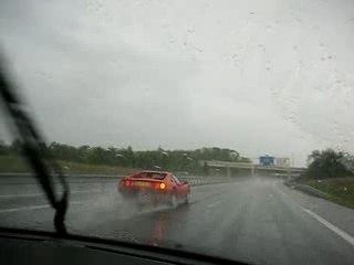 ferrari sous la pluie retour lohéac partie 1