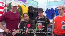 Rugby fans shop in Rugby World Cup megastore in Tokyo