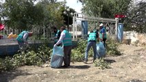 Hakkari yüksekova'da hükümlülerden çevre temizliği