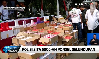 Polda Metro Jaya Sita 5000 Ponsel Selundupan