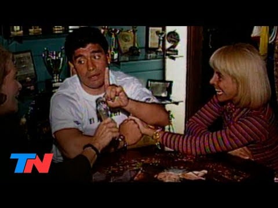 Diego Maradona y Claudia Villafañe juntos en el...