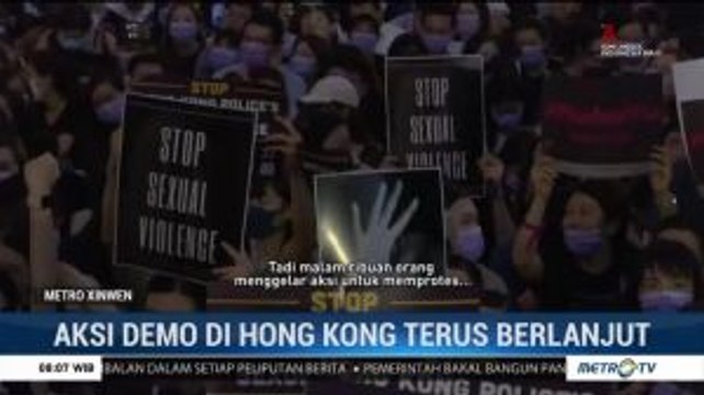 Demo Hong Kong Berlanjut, Demonstran Tuding Polisi Lakukan Pelecehan