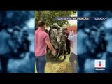 Habitantes reciben con escobazos a militares en Michoacán | Noticias con Ciro Gómez Leyva