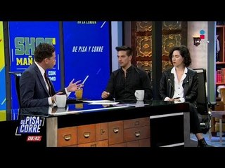 Ximena Romo y Vadhir Derbez en entrevista con Nacho Lozano en De Pisa y Corre