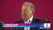 Carlos Slim participa en la conferencia mañanera de AMLO | Noticias con Yuriria Sierra