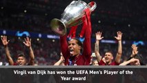 Van Dijk wins UEFA award