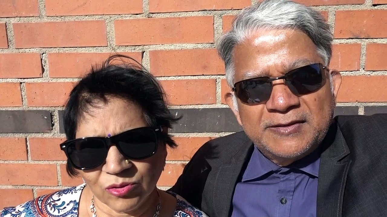 BDMV-164 Aruna & Hari Sharma enjoying Sunshine at Stadsbiblioteket Uppsala Jun 26, 2019