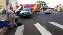 Motociclista sofre laceração no braço em colisão com carro no São Cristóvão