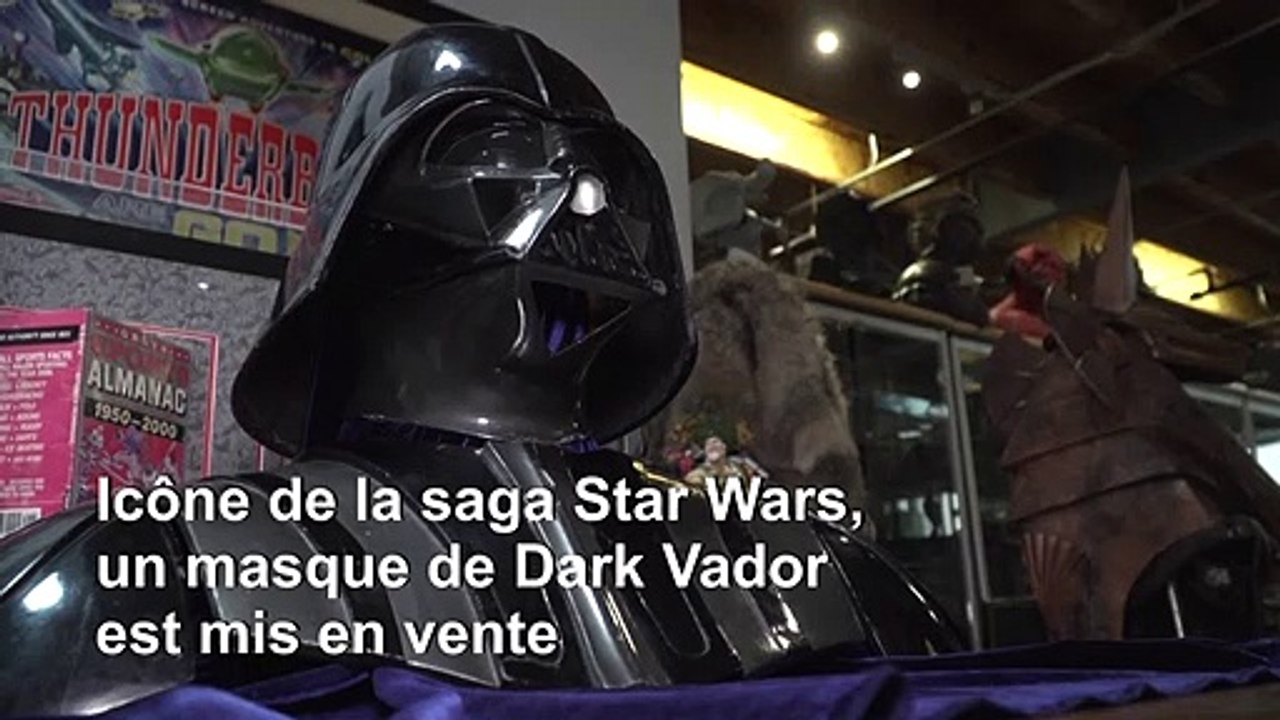 Star Wars : un masque de Dark Vador aux enchères - Vidéo Dailymotion