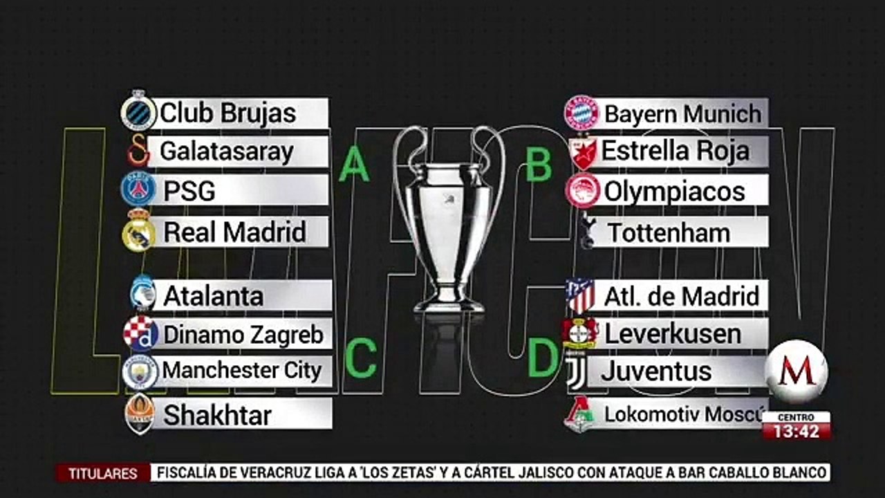 Asi quedaron los grupos de la UEFA Champions Le...
