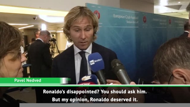 Ronaldo should have won Player of the Year - Nedved