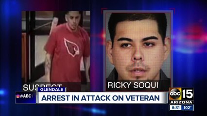 Police arrest suspect for critically injuring veteran in Glendale