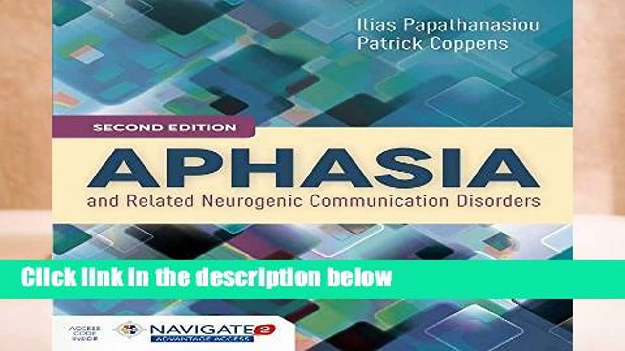 [READ] Aphasia And Related Neurogenic Communication Disorders
