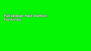 Full version  Halo Warfleet  For Kindle