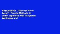 Best product  Japanese From Zero! 1: Proven Methods to Learn Japanese with integrated Workbook and