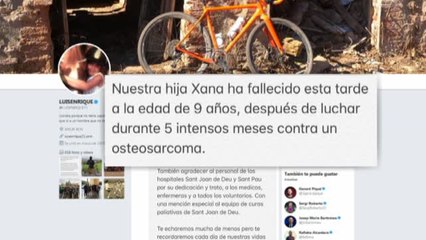 Luis Enrique anuncia la muerte de su hija de nueve años