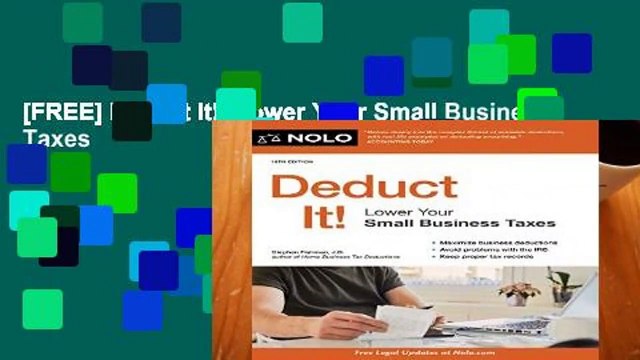 [FREE] Deduct It!: Lower Your Small Business Taxes