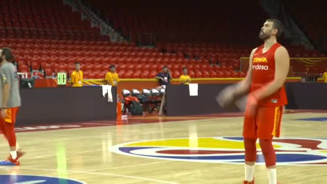 Marc Gasol entrena con normalidad en Guangzhou