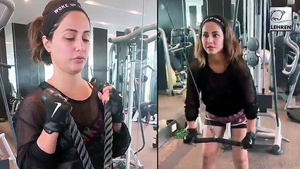 Hina Khan Shows Off Her Kick Boxing Skills