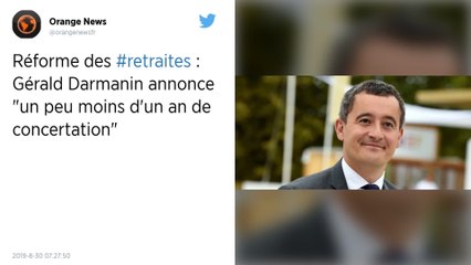 Réforme des retraites : La consultation citoyenne va durer un an selon Gérald Darmanin