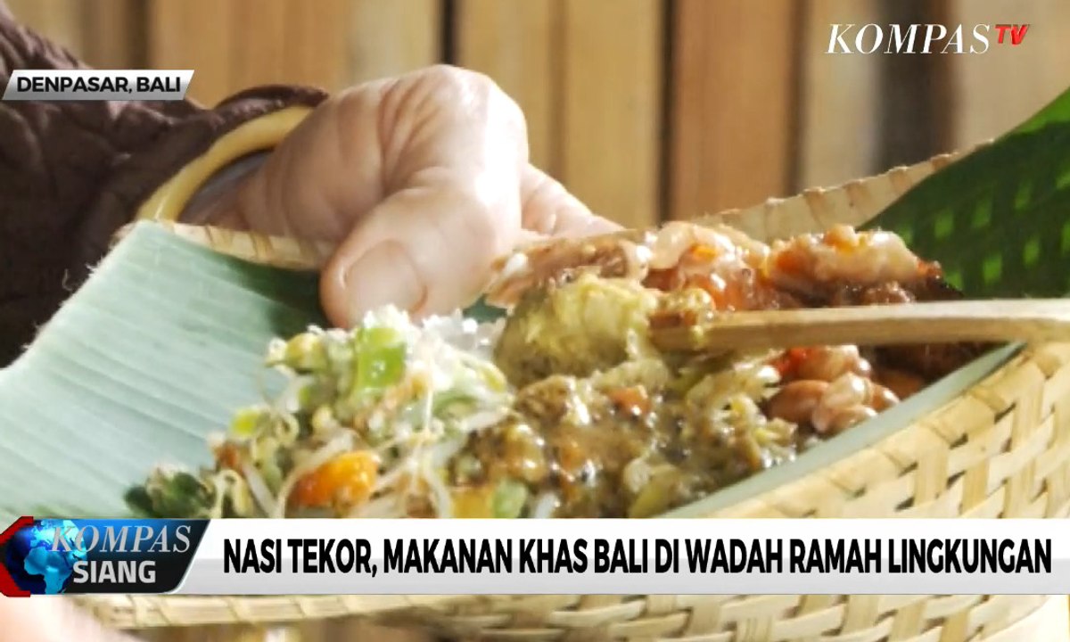 Nasi Tekor, Makanan Khas Bali di Wadah Ramah Lingkungan