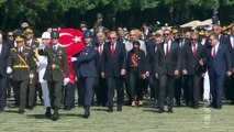 Cumhurbaşkanı Erdoğan başkanlığındaki devlet erkanı Anıtkabir'i ziyaret etti - ANKARA
