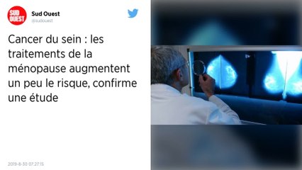 Cancer du sein. Les traitements de la ménopause augmentent un peu le risque