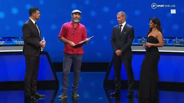 Regardez le discours du footballeur Eric Cantona lors du tirage de la Ligue des champions - VIDEO