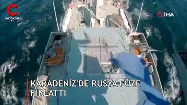 Karadeniz'de Rusya füze fırlattı