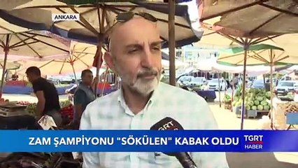 Ağustos Ayının Zam Şampiyonu ‘Kabak’ Oldu