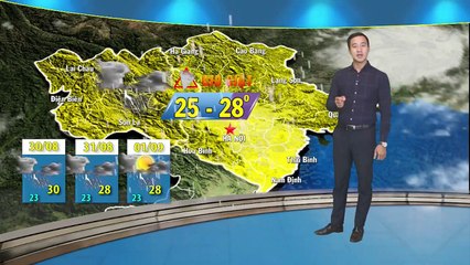 Dự báo thời tiết 3 ngày từ 30/8/2019 | Cập nhật mới nhất  bão số 4 - bão Podul