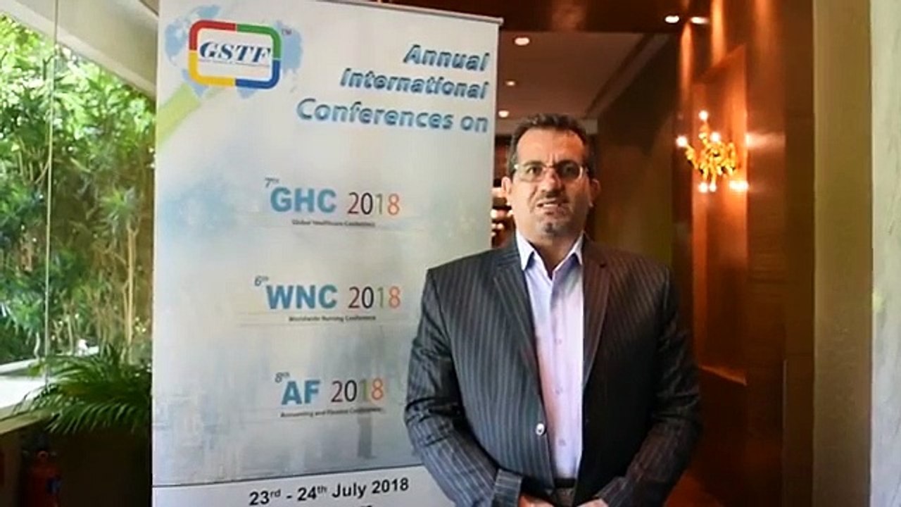 Assoc. Prof Hossein Fakhari at AF Conference 2018 by GSTF Singapore