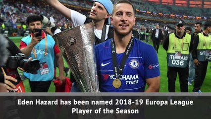 Hazard wins Europa League award