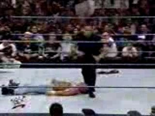 WWE - The Rock Gives British Bulldog A Sliding Peoples Elbow